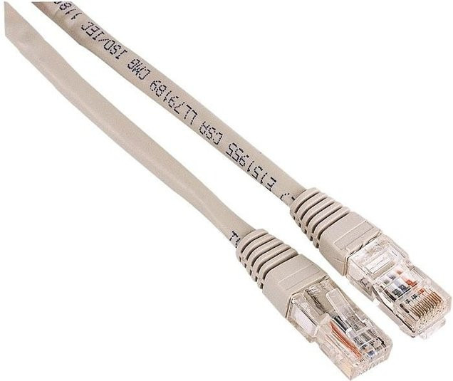 Hama CAT-5e UTP Ethernet LAN Netzwerkkabel, grau, 5,00 m - Bild 1