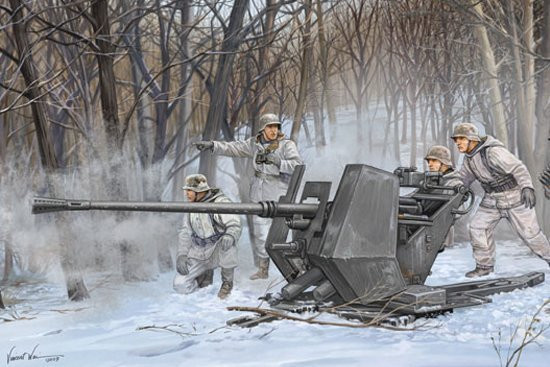 Trumpeter FLAK 37 (German 3.7cm anti-aircraft gun), Fahrzeuge, Grau - Bild 1