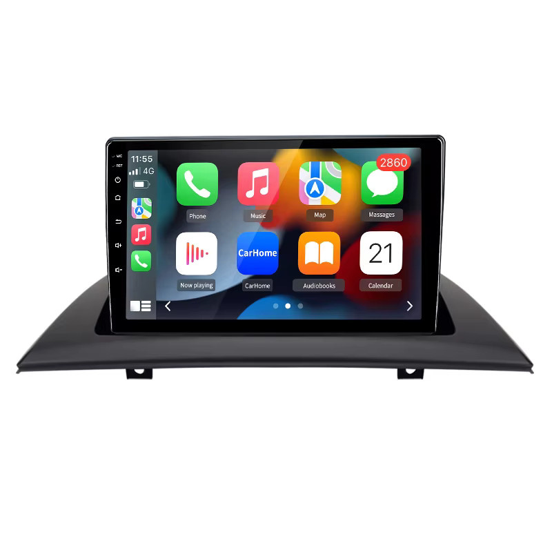 Junsun Android 15 Autoradio für BMW X3 E83 2003-2012 mit 9 Zoll IPS Touchscreen, kabelloses CarPlay und Android Auto, WiFi, GPS, Bluetooth, 4G LTE, Farbe: Schwarz - Bild 7