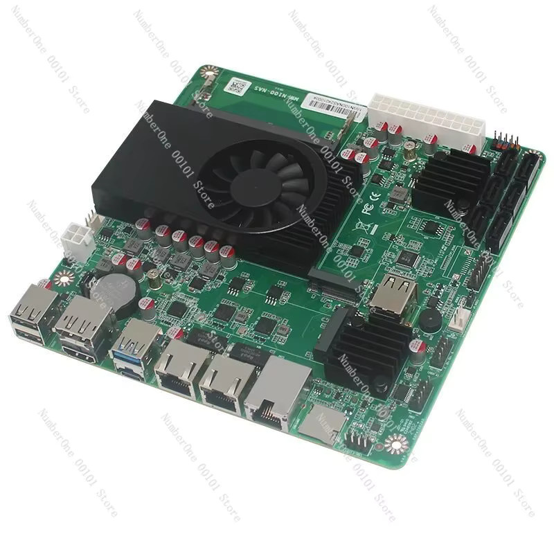 N305 NAS Motherboard ITX mit DDR5, 2x i226 10G LAN und M.2 NVMe in Grün - Bild 2