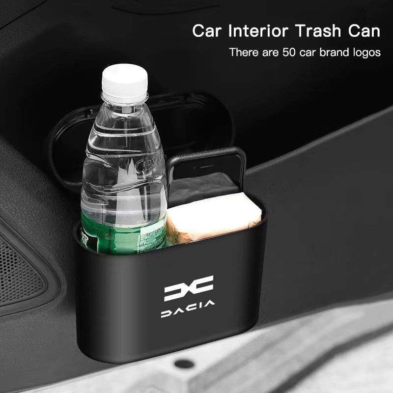 Dacia Mülleimer für das Auto in Schwarz mit Autologo als praktischer Müllbehälter und Aufbewahrungseimer für Dacia Duster, Sandero, Bigster, Dokker, Jogger und Logan, B/T/H: 14,0 x 16,0 cm - Bild 4