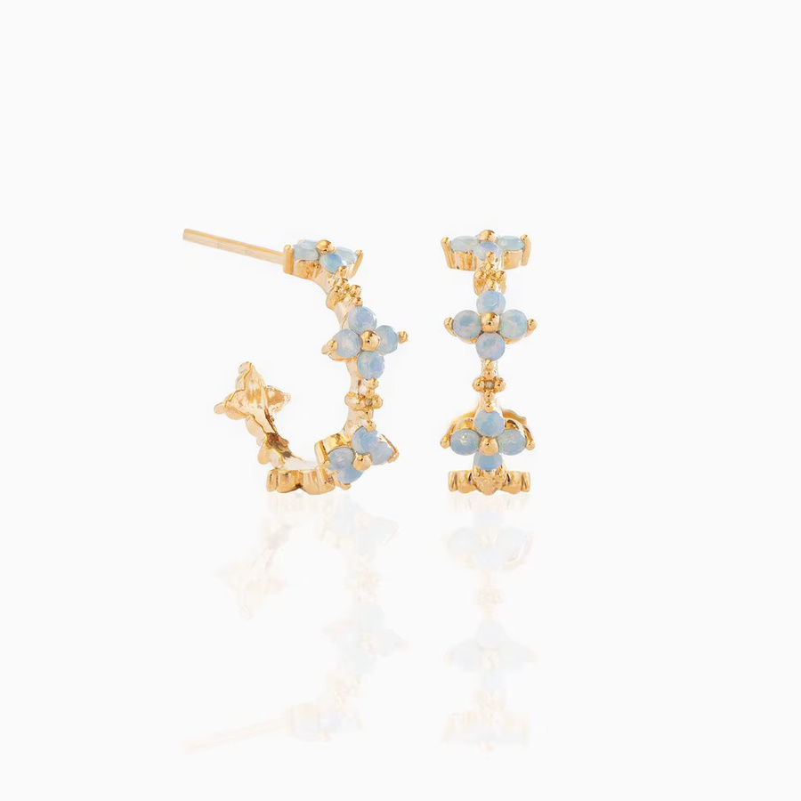 YUYAN Ohrringe, Gold, Opal, Damen - Bild 2