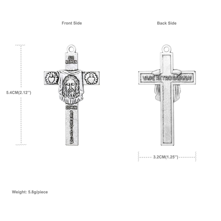 DOMINI BENEDICTUM Anhänger, Gesicht Christi Porträt, Silber, Unisex - Bild 4