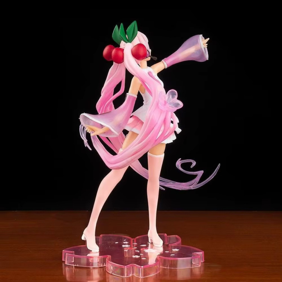 Bandai Miku Hatsune Anime-Figur Sakura Rosa Rock Prinzessin, PVC-Puppe - Bild 2