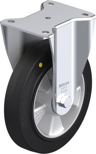 Blickle BH-ALEV 200K-EL Bockrolle in Schwarz und Silber aus Stahl mit 200 mm Rad-Durchmesser und 500 kg Tragfähigkeit - Bild 1