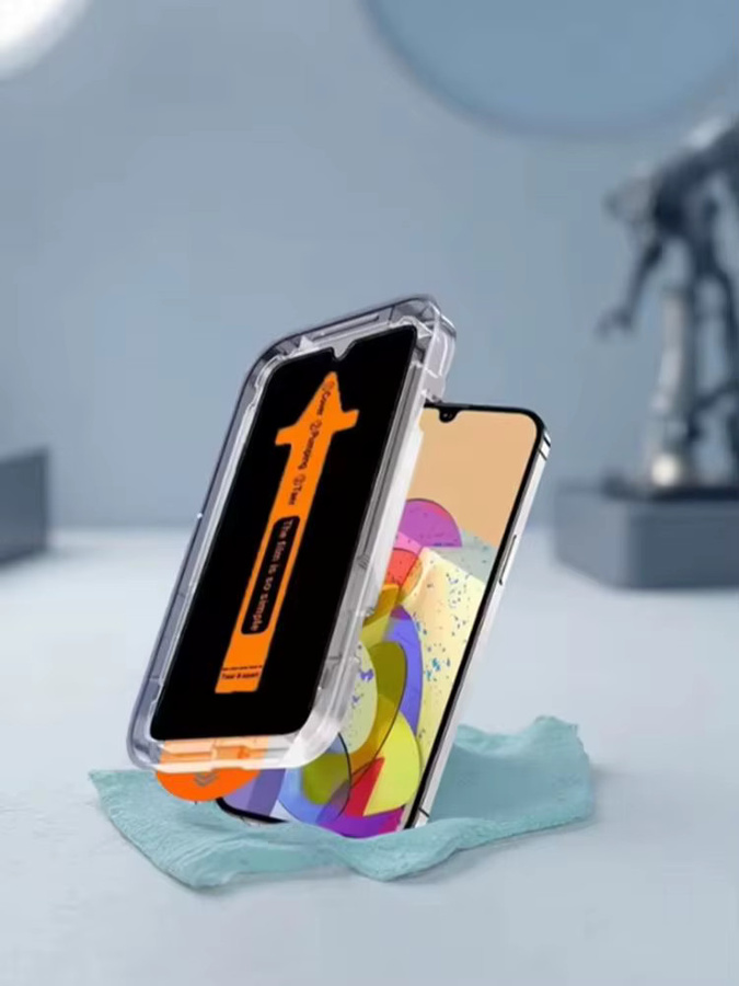 Anti-Spionage-Sichtschutzfolie aus gehärtetem Glas für OPPO Find X9 Pro mit automatischer Staubentfernung und Installationshilfe - Bild 4