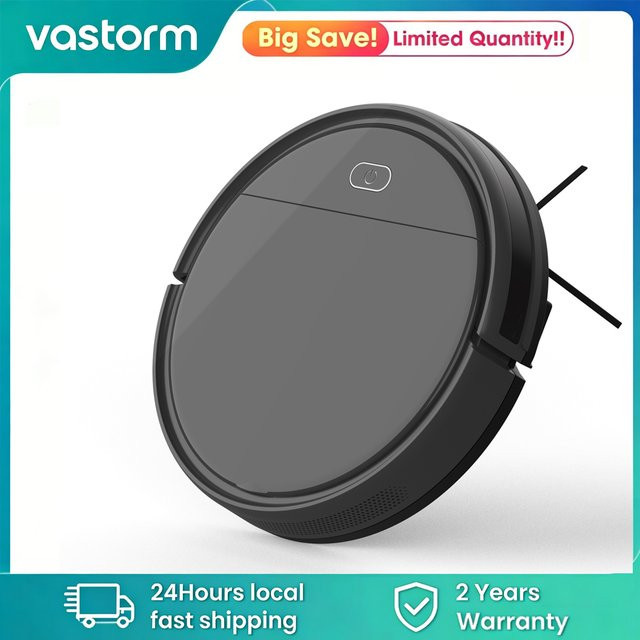 Vastorm E3 Roboter-Staubsauger mit Wischfunktion 3-in-1 in Grau und Schwarz für Tierhaare und Teppiche - Bild 1