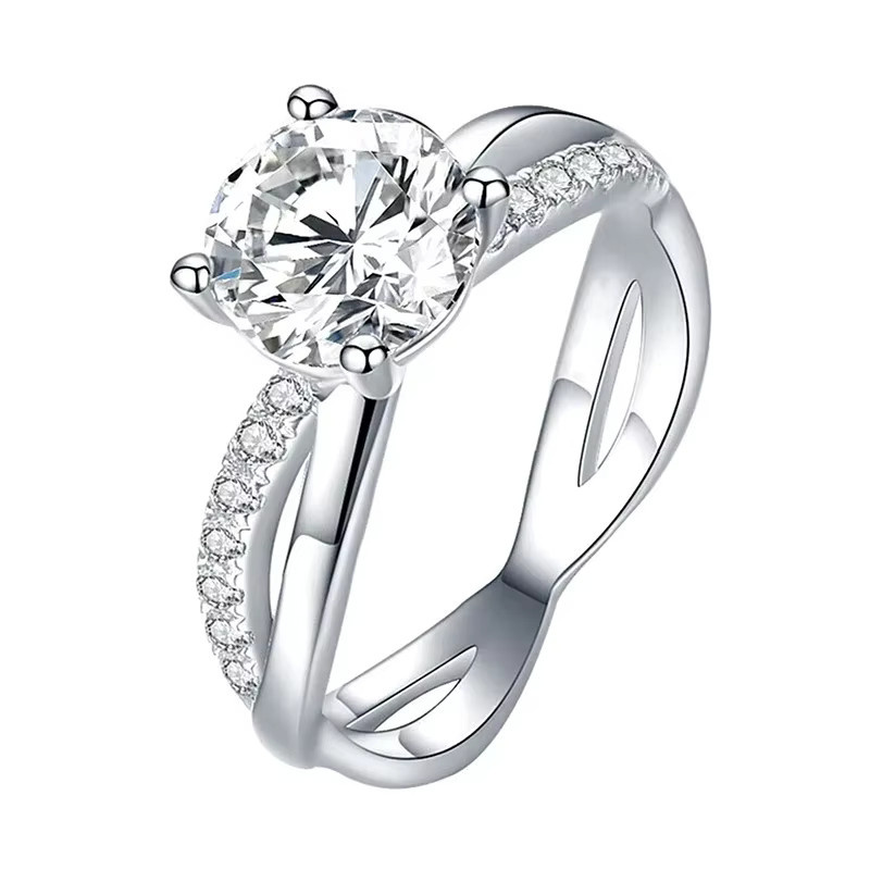 Huitan Ring, Zirkonia, Silber, Damen - Bild 3