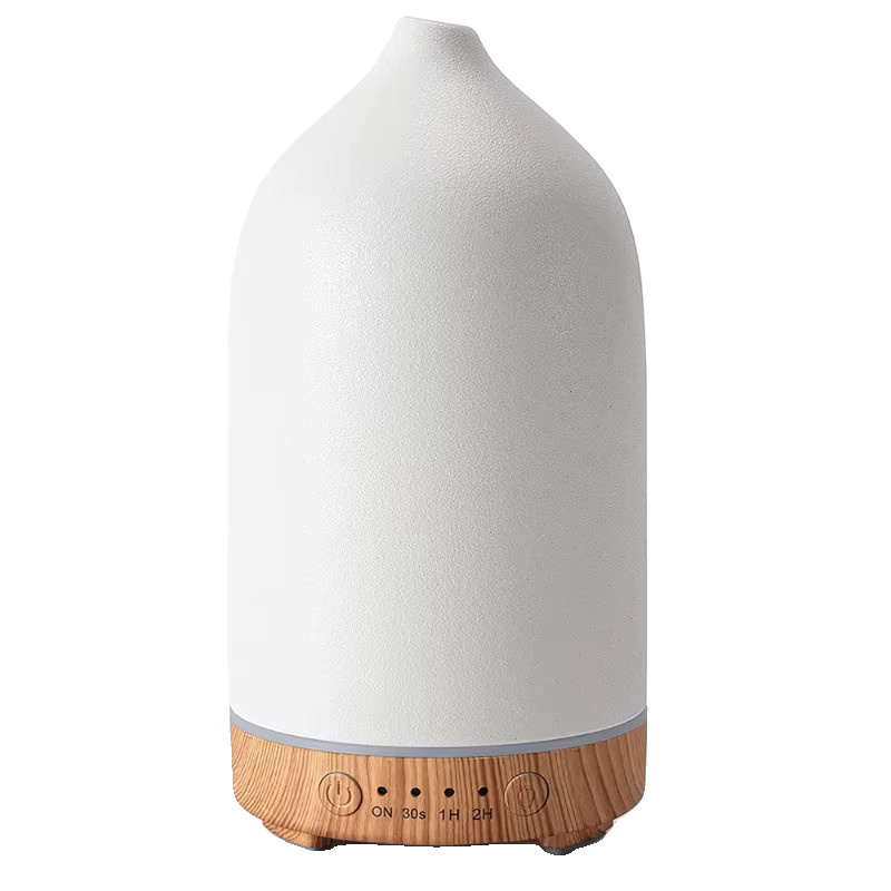 Luckima Keramik-Aroma-Diffusor mit Ultraschall-Luftbefeuchter und 7-Farben-Nachtlicht, Weiß/Mehrfarbig, 100 ml - Bild 7