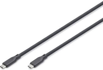 Digitus USB4 USB-C Kabel Schwarz 1m mit 16K UHD Unterstützung und Knickschutztülle aus Silikon - Bild 1