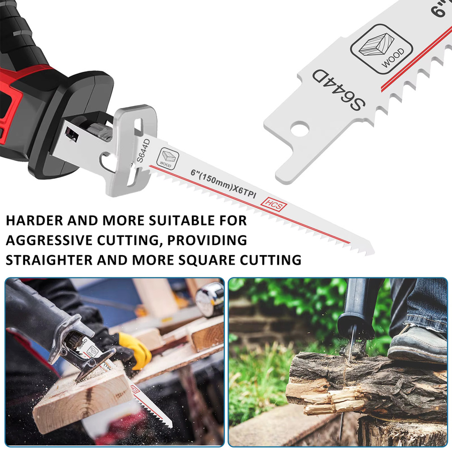 Toorise 5er Set HCS Säbelsägeblätter für Holz, Metall und Kunststoff in Silber - Bild 4
