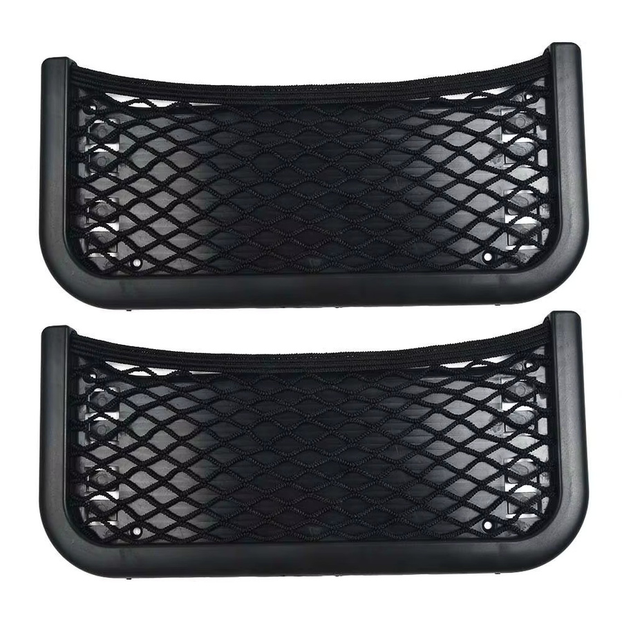 NIGHTKIST Auto Organizer Set aus ABS in Schwarz, 2er Pack Aufbewahrungstasche und Telefonhalter mit Befestigungsschrauben, B: 25,2 cm, H: 12 cm - Bild 2