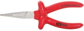 KS Tools CLASSIC 1000V Langneck-Flachzange aus Stahl in Rot, Länge: 160 mm - Bild 1