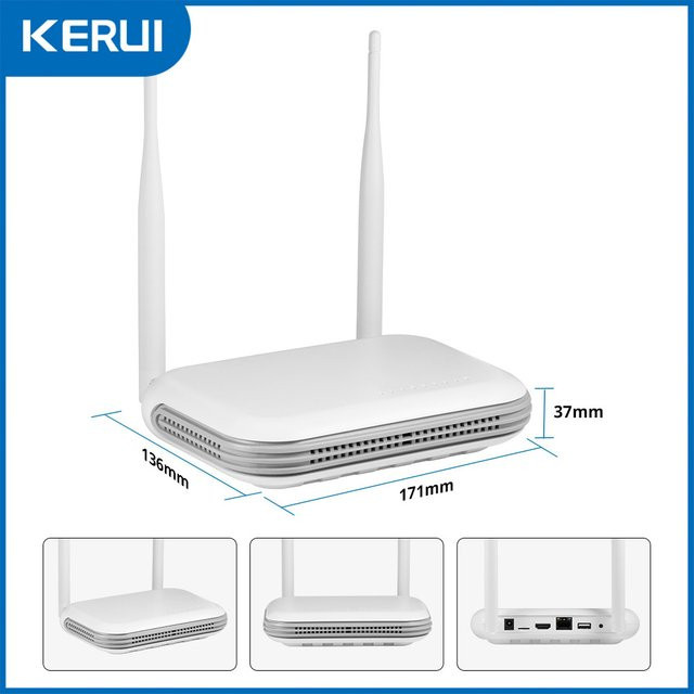 KERUI Mini WIFI NVR 8CH Netzwerk Video Recorder für Home Security, weiß, kompatibel mit 3MP 5MP 2K Kameras, Onvif, XMEYE und iCSee - Bild 1