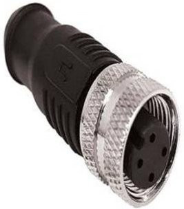Bulgin Bulk Steckverbinder Schwarz PXPPVC12FBF04DCL030PVC - Bild 1