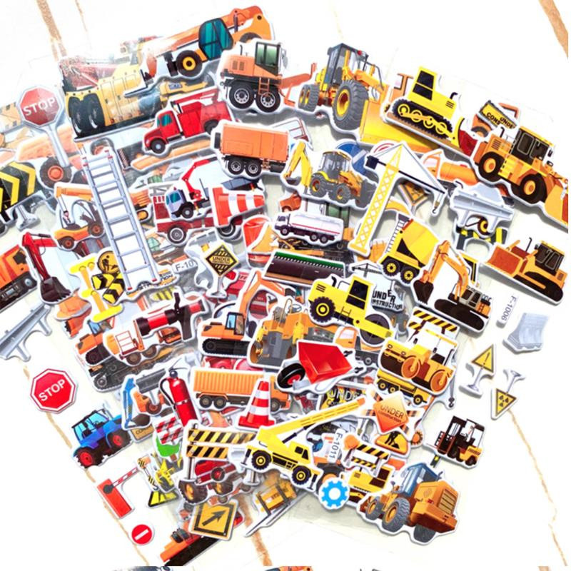 Fashnics 3D-Sticker Baustellenfahrzeug 10-teiliges Set - Bild 3