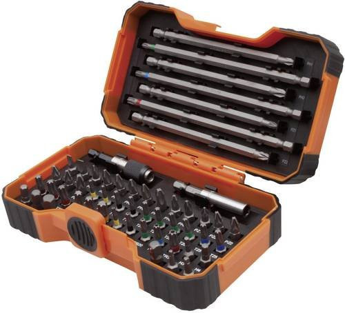 Bahco Bit-Set 54-teilig aus Edelstahl in Orange - Bild 1