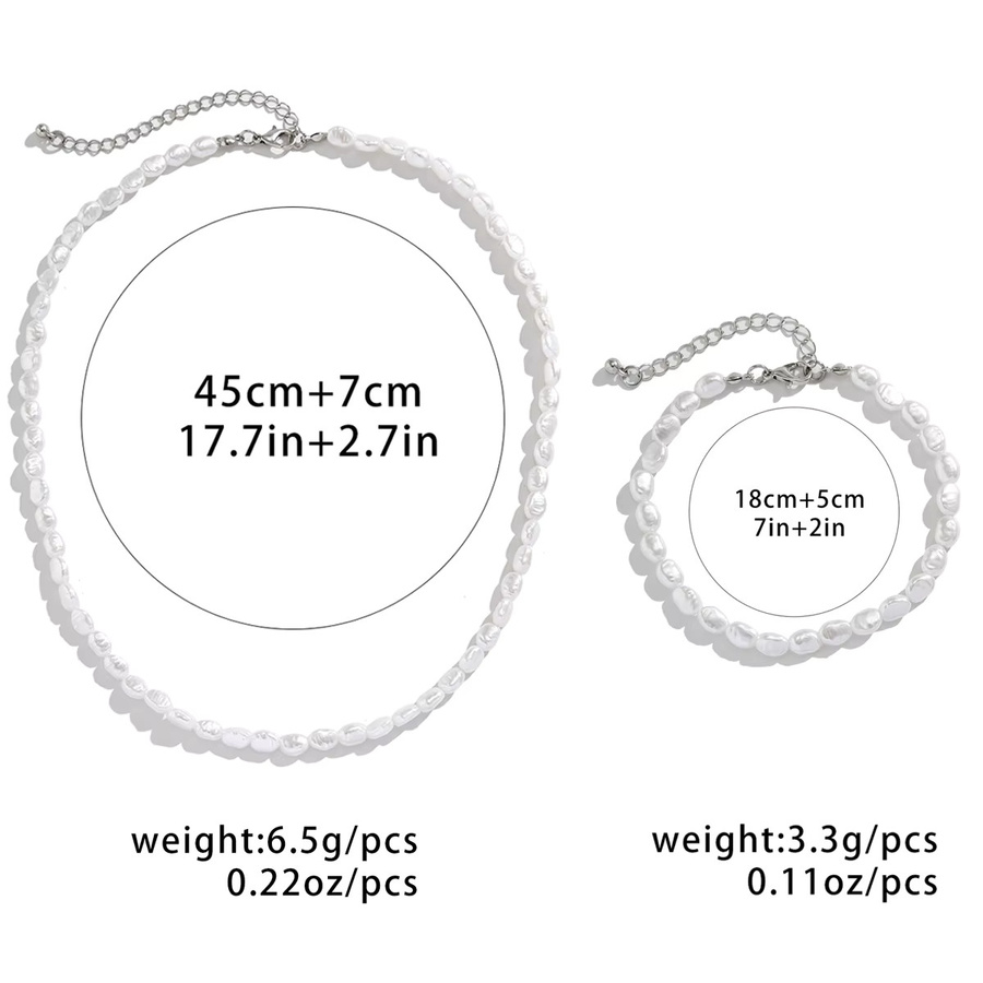 Salircon Schmuck-Set, Perle, Silber, Vintage, Damen - Bild 4