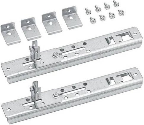 Hager UT81AS Halter für Abfangschiene universell in Silber, Tiefe: 40 cm - Bild 1