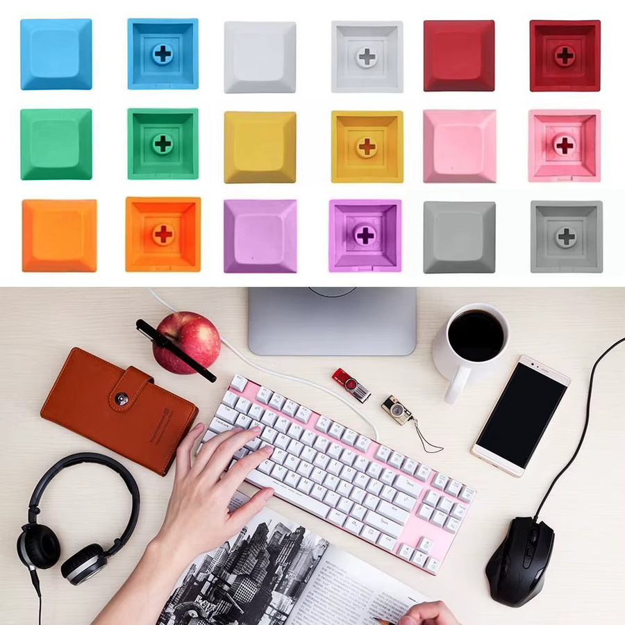DIY DSA Tastenkappen Set für MX-Schalter in Grau und Mehrfarbig ohne Gravur - Bild 4