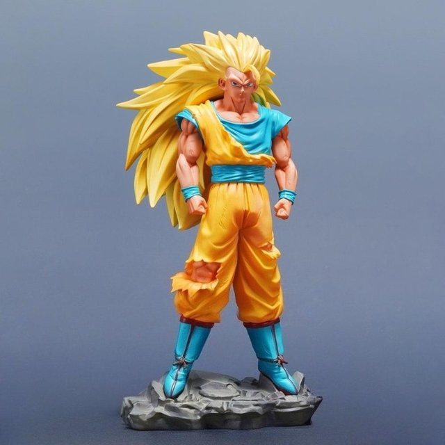 Yiran toy 1 Dragon Ball Super Saiyan 3 Goku Actionfigur PVC Statue - Bild 1