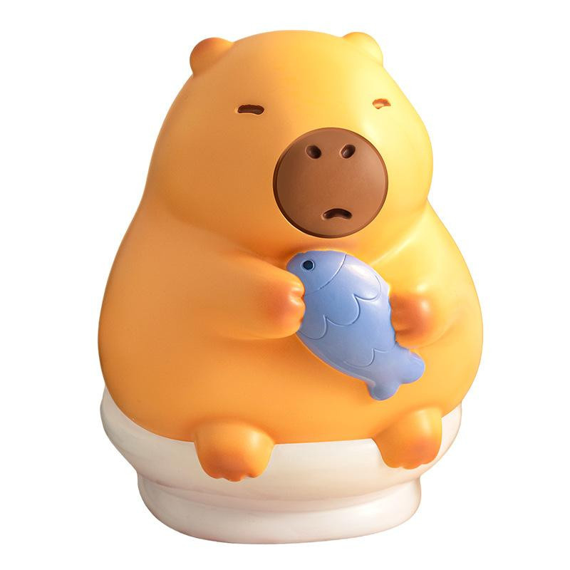 Capybara Kapibala Kleber Sparschwein Kinderspielzeug Zeichentrickstil - Bild 1