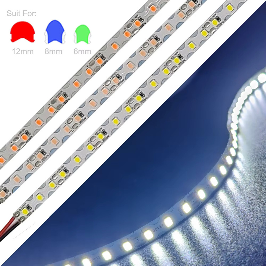 DENGKOO S-förmiger LED-Streifen DC12V, RGB Multicolour, biegsame Neonschild-Lichterkette mit 120 LED/m, Breite: 0,6 cm - Bild 4
