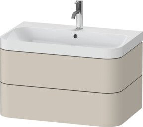 Duravit Möbelwaschtisch Happy D.2 Plus in Beige, Wandhängend, B/T/H: 77,5 x 49 x 48 cm - Bild 1