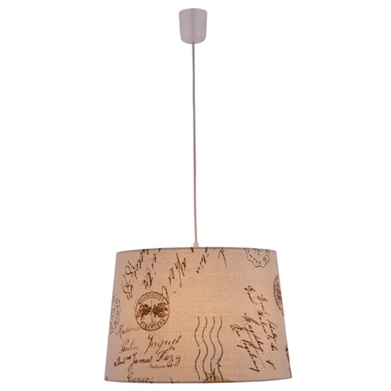 Näve Pendelleuchte Print Braun Textil dimmbar E27 - Bild 2