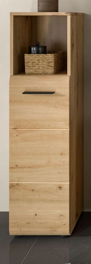 Badezimmer Kommode Cover in Eiche, Farbe Braun, Breite: 110 cm, Tiefe: 30 cm - Bild 1