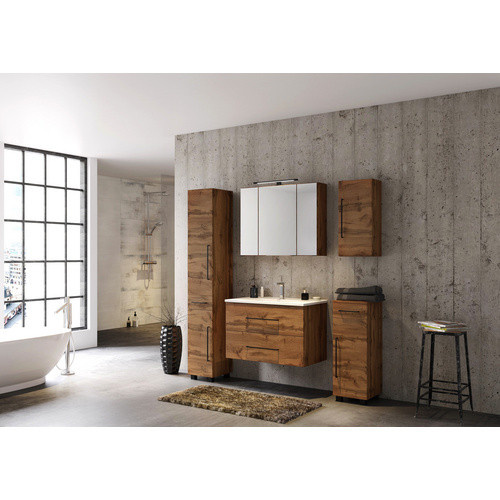 HELD MÖBEL Seitenschrank Luzern in Eiche Optik, Farbe Braun/Mehrfarbig, B/T/H: 30 x 35 x 180 cm - Bild 2
