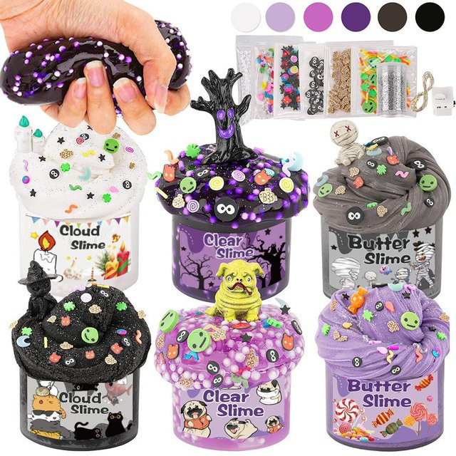 BC Pet Supplies Rosa Wolken-Schleim Spielset, 6-teiliges Set, ab 14 Jahren - Bild 1