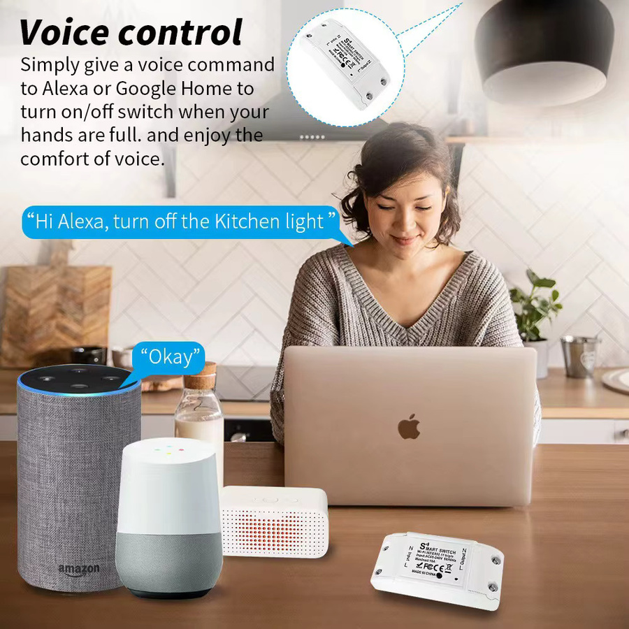 Tuya WiFi Smart-Schalter mit Timer- und Countdown-Funktion, kompatibel mit Smart Life App, Amazon Alexa und Google Assistant - Bild 4