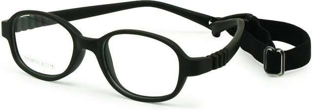 Fable Mira Kinderbrillenrahmen, rectangular, plastic, full rim, black - Bild 1