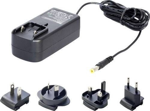 Dehner Elektronik SYS 1460-1105-W2E Tisch- und Steckernetzteil Schwarz mit Plug-Set EU/US/UK/AUS, 5 V/DC 2.1A 10.5W, Steckergröße 2,1 x 5,5 x 11 mm - Bild 1
