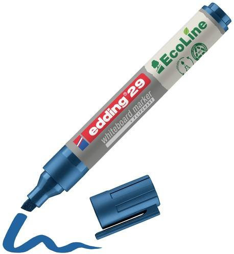 Edding Whiteboardmarker 29 EcoLine Blau mit Keilspitze - Bild 1