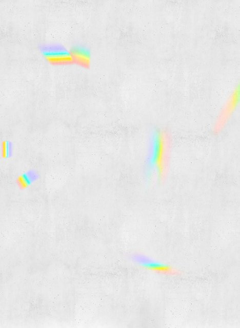 Coordonné Wandtapete Iridato mit Regenbogenmotiv in Grau, minimalistisches Design, Vlies zum Kleben - Bild 1