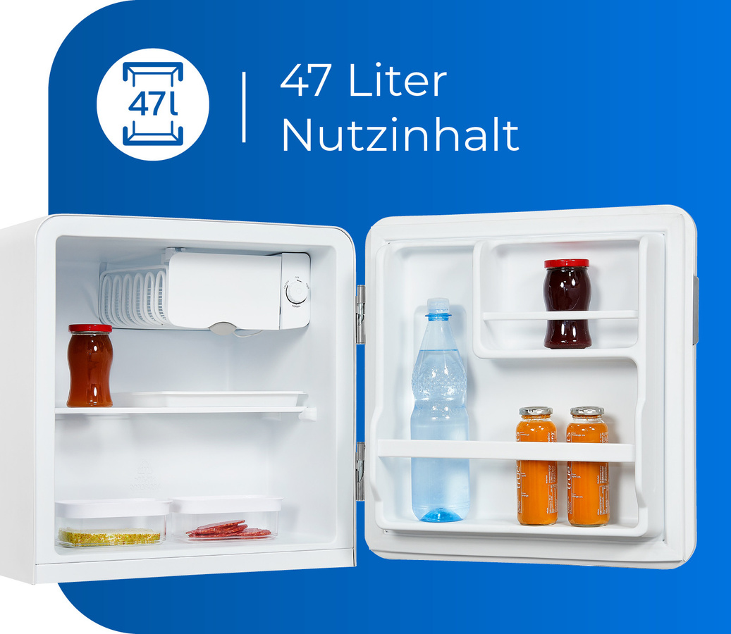 Exquisit Mini Kühlschrank CKB45-0-031F weiss mit 47 l Nutzinhalt - Bild 2