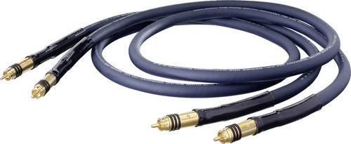 Oehlbach Cinch Audio Anschlusskabel XXL Series 1, 2x Cinch-Stecker auf 2x Cinch-Stecker, Blau, Länge: 1,25 m - Bild 1