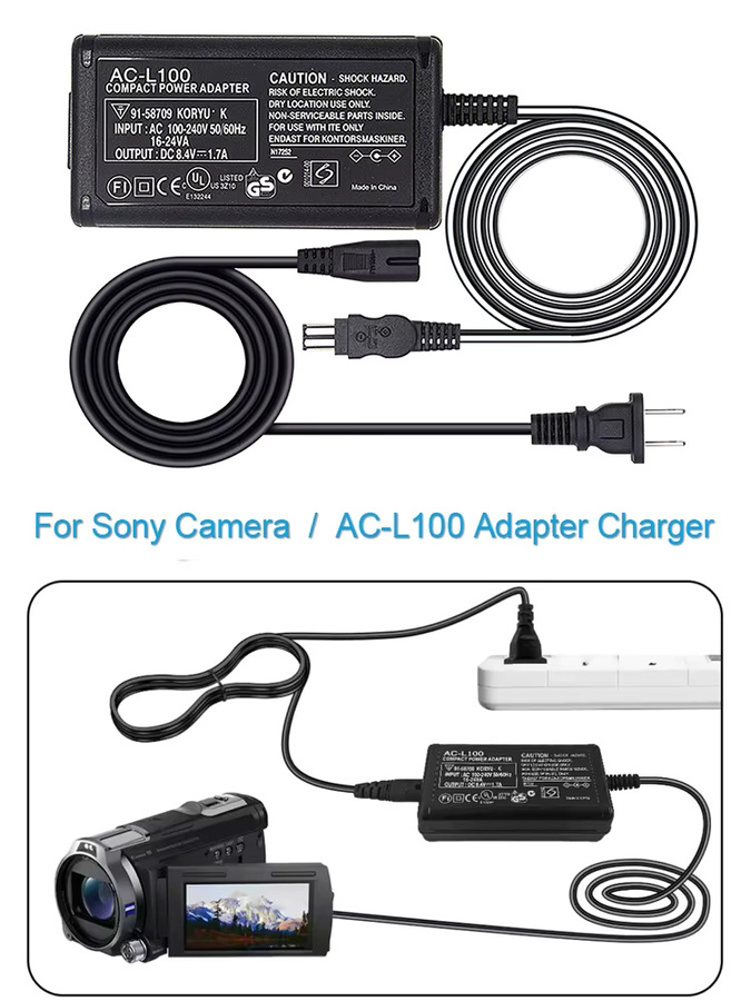 Sony AC-L100C Netzteil in Schwarz für Sony Kameras wie NX100, AX2000, MC2500 und HXR-NX3 - Bild 7