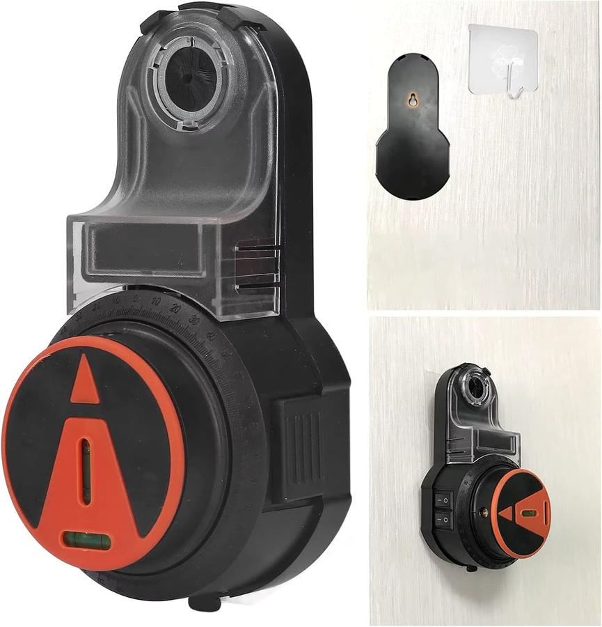 NIUXIANG 2-in-1 Bohrstaubsammler und 360 Grad Laser Level in Schwarz - Bild 5