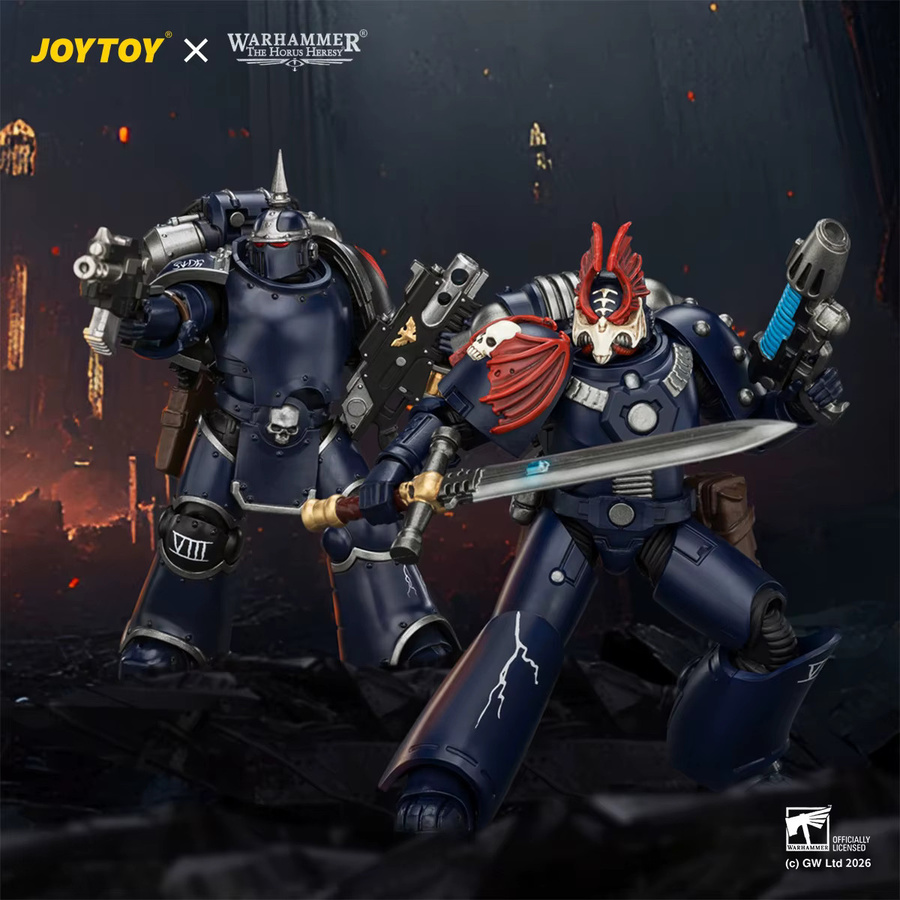 JOYTOY Warhammer 40K Night Lords Sevatar Legion Praetor Terminator-Rüstung MKVI Tactical MKIII Tactical Dissident, Einzelfigur - Bild 2