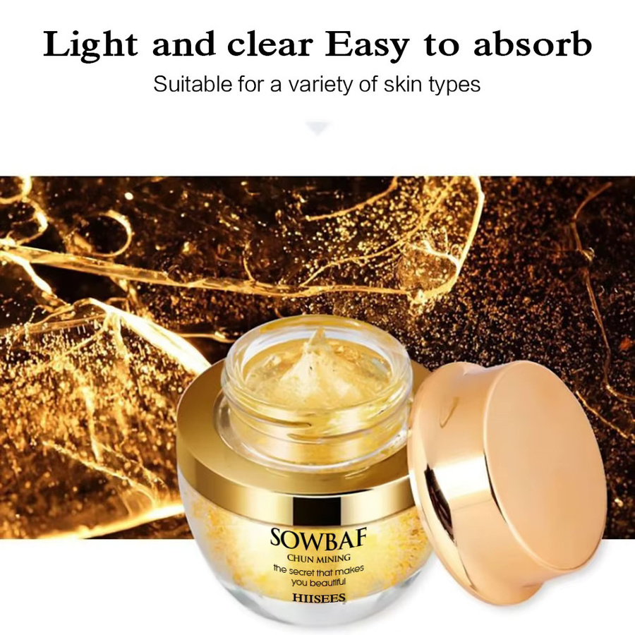 LGRAMER 24K Gold Snail Collagen Gesichtscreme, 50 ml, Unisex - Bild 4