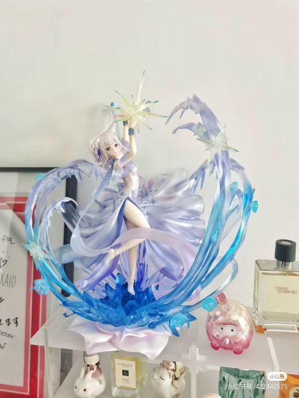 Bandai Re:Zero Start in einer anderen Welt Emilia Kristall Kleid Ver. 1/7 PVC Actionfigur in Blau - Bild 3