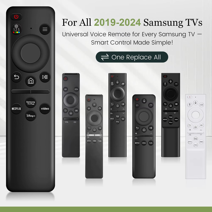 Samsung IR-Ersatzfernbedienung für Smart TVs, Infrarot-Fernbedienung für Neo QLED 8K/4K, Schwarz - Bild 2
