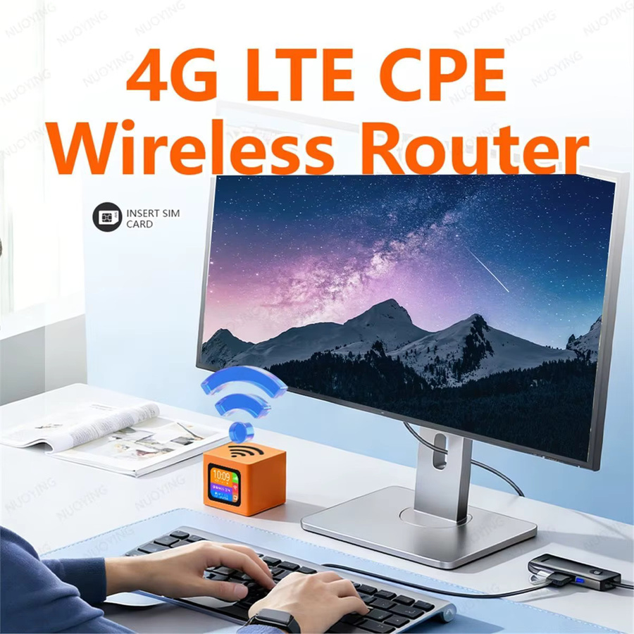 NUOYING Hochleistungs 4G WiFi 6 Router mit SIM-Karte für Heim und Büro in Orange - Bild 5