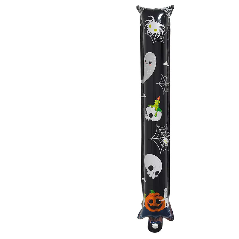 KUKUZHU Halloween Folienballon Set mit Sticks, 6er Pack, mehrfarbig, Motive: Kürbis, Katze und Ghost, 63,5 cm - Bild 2