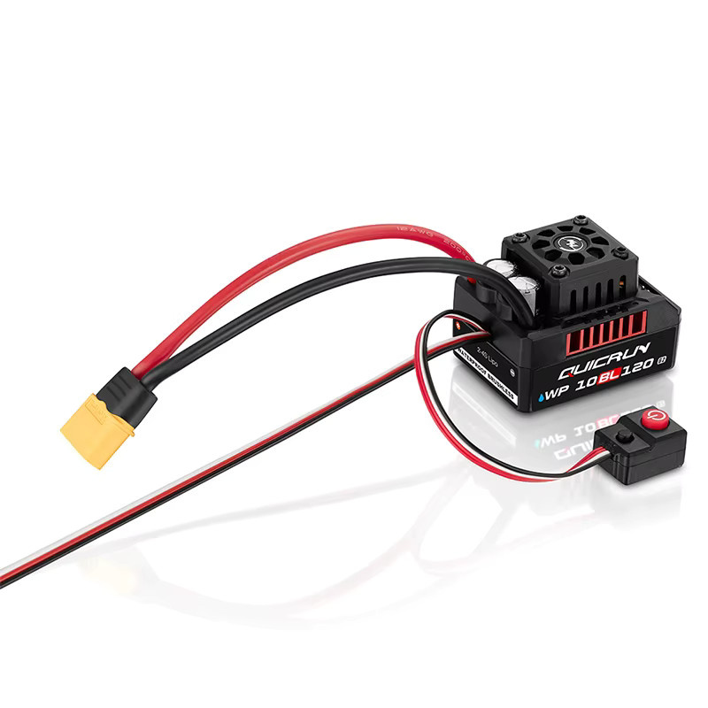 Hobbywing QUIRUN WP 10BL120 G2 120A ESC Wasserdichter Bürstenloser Geschwindigkeitsregler mit XT60 Anschluss für 1/10 und 1/12 RC Autos, Schwarz - Bild 3