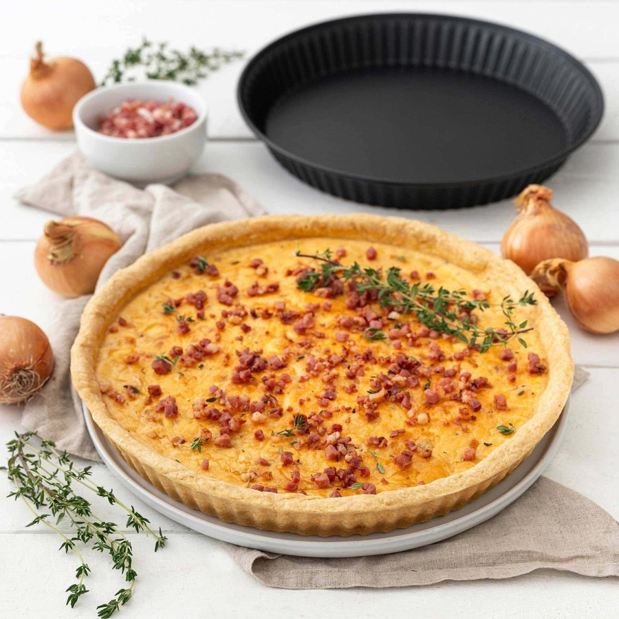 Zenker Quiche- und Tarteform Special Countries, Durchmesser: 28 cm, Schwarz, Antihaftbeschichtung - Bild 2