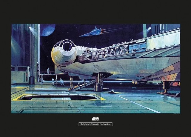 Komar Wandbild Star Wars Hangar Paper Poster Multicolor B: 70 cm, H: 50 cm - Bild 1